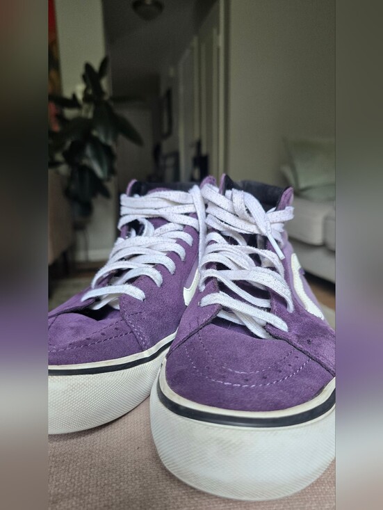 Vans Other - Vans Sk8-Hi Pro Lizzie Armanto Purple Suede High Tops Men's 10.5 Custom LA Lucky